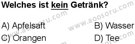 Almanca 8 Dersi 2025-2026 yılı 1. Dönem sınavı 10. Soru