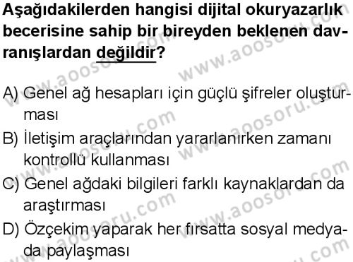 Sosyal Bilgiler 5 Dersi 2025-2026 yılı 1. Dönem sınavı 10. Soru