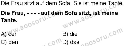 Almanca 5 Dersi 2025-2026 yılı 1. Dönem sınavı 4. Soru