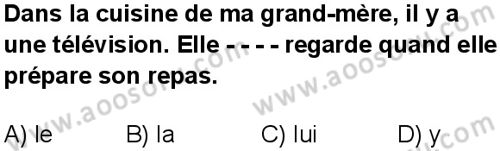 Fransızca 7 Dersi 2025-2026 yılı 1. Dönem sınavı 3. Soru