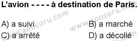 Fransızca 7 Dersi 2025-2026 yılı 1. Dönem sınavı 8. Soru