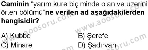 Din Kültürü ve Ahlak Bilgisi 5 Dersi 2025-2026 yılı 3. Dönem sınavı 9. Soru