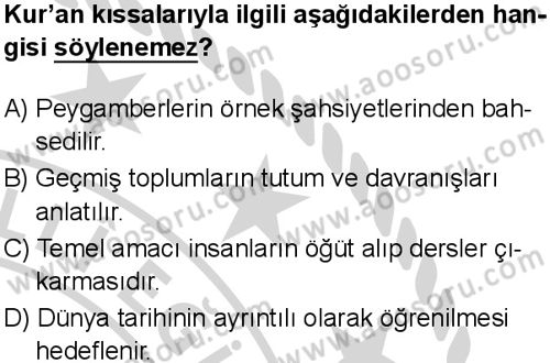 Din Kültürü ve Ahlak Bilgisi 5 Dersi 2025-2026 yılı 2. Dönem sınavı 6. Soru