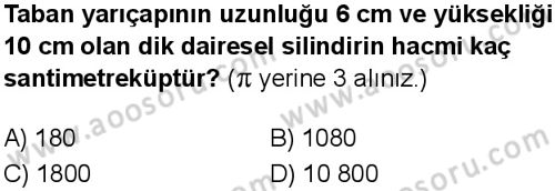 Matematik 8 Dersi 2024-2025 yılı 1. Dönem sınavı 18. Soru Matematik 8 Dersi 2024-2025 yılı 1. Dönem sınavı 18. Soru