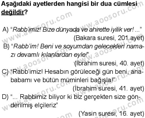 Din Kültürü ve Ahlak Bilgisi 5 Dersi 2013-2014 yılı 3. Dönem sınavı 6. Soru Din Kültürü ve Ahlak Bilgisi 5 Dersi 2013-2014 yılı 3. Dönem sınavı 6. Soru