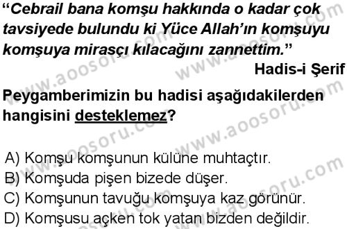 Din Kültürü ve Ahlak Bilgisi 5 Dersi 2013-2014 yılı 3. Dönem sınavı 13. Soru Din Kültürü ve Ahlak Bilgisi 5 Dersi 2013-2014 yılı 3. Dönem sınavı 13. Soru