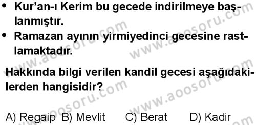 Din Kültürü ve Ahlak Bilgisi 5 Dersi 2013-2014 yılı 3. Dönem sınavı 19. Soru Din Kültürü ve Ahlak Bilgisi 5 Dersi 2013-2014 yılı 3. Dönem sınavı 19. Soru