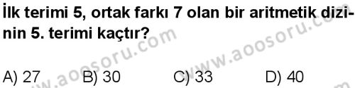 Matematik 8 Dersi 2015-2016 yılı 1. Dönem sınavı 14. Soru Matematik 8 Dersi 2015-2016 yılı 1. Dönem sınavı 14. Soru