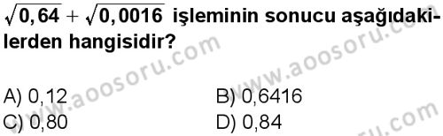Matematik 8 Dersi 2024-2025 yılı 2. Dönem sınavı 14. Soru Matematik 8 Dersi 2024-2025 yılı 2. Dönem sınavı 14. Soru