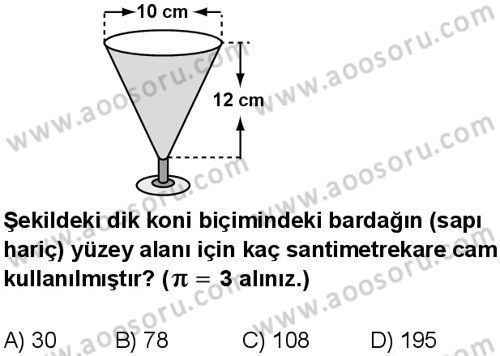 Matematik 8 Dersi 2011-2012 yılı 2. Dönem sınavı 8. Soru Matematik 8 Dersi 2011-2012 yılı 2. Dönem sınavı 8. Soru