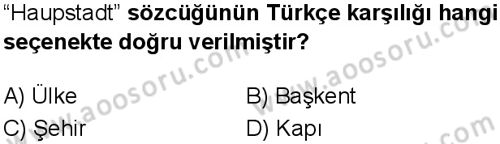 Almanca 5 Dersi 2018-2019 yılı 3. Dönem sınavı 19. Soru Almanca 5 Dersi 2018-2019 yılı 3. Dönem sınavı 19. Soru